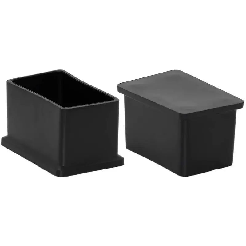 8 Pack Rectangular Non-Marking Pvc Chair Leg Caps 30Mm X 50Mm (1-3/16" X 2") Wholesale Hub