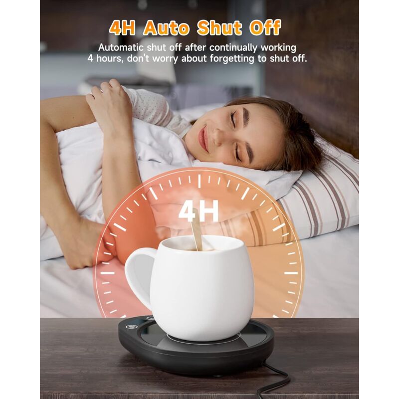 Coffee Mug Warmer With 3 Temperature Settings Electric Beverage Warmer Auto Shut-Off, Coffee, Tea And Milk Warmer For Wholesale Hub