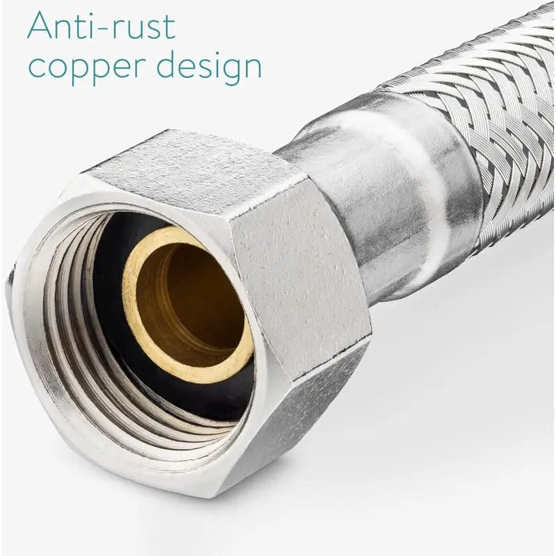 Flexible Kitchen Hose 60Cm Pack Of 2 Standard G3/8 X M10 X 60Cm Connection Tubes For Kitchen Bathroom Sink Faucet Wholesale Hub