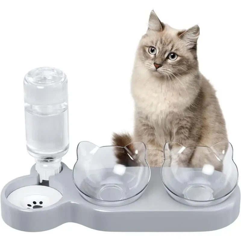 Cat Bowl, 15° Tilting Cat Water Bowl, Automatic Cat Bowl, Cat Feeders And Waterers, Non-Slip Cat Bowl, Cat Bowl Wholesale Hub