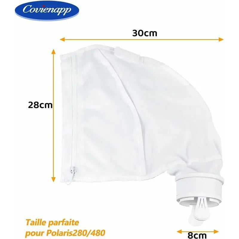 2 Pack Pool Cleaner Filter Bags Fits Polaris360 And 380 Pool Cleaner Zippered And Adjustable Design In White Wholesale Hub