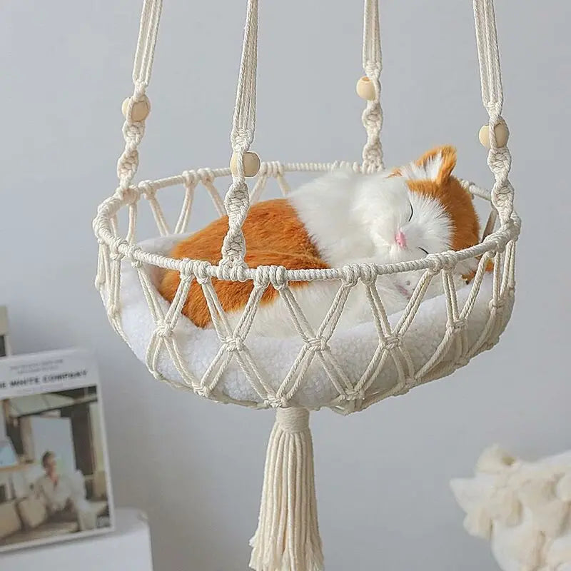 Hanging Cat Hammock - Indoor Cat Bed Cat Swing Nest Gifts For Cat Lovers Wholesale Hub