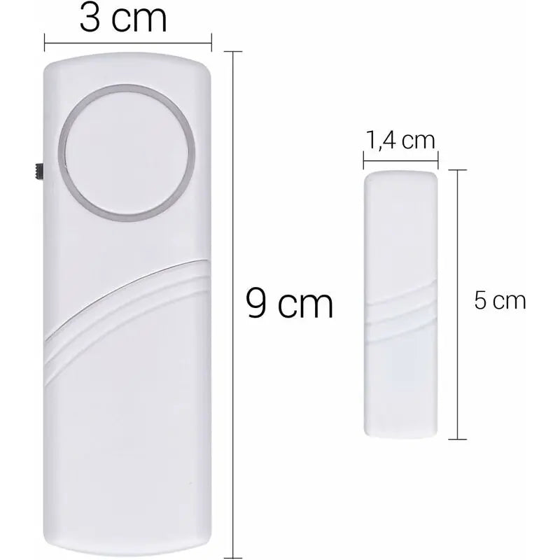Door And Window Alarm - Pack Of 4 Wireless Intruder Alarms - Home Security Against Burglary - Magnetic Operation - 90 Db Wholesale Hub