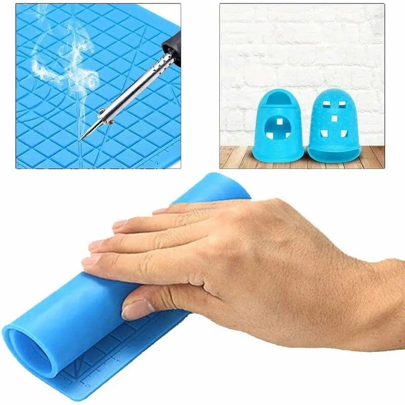3D Printing Pen Mat, 3D Pen Silicone Mat With Multi-Shaped Base Art Craft And 2 Silicone Caps For Kids, Adults, Wholesale Hub