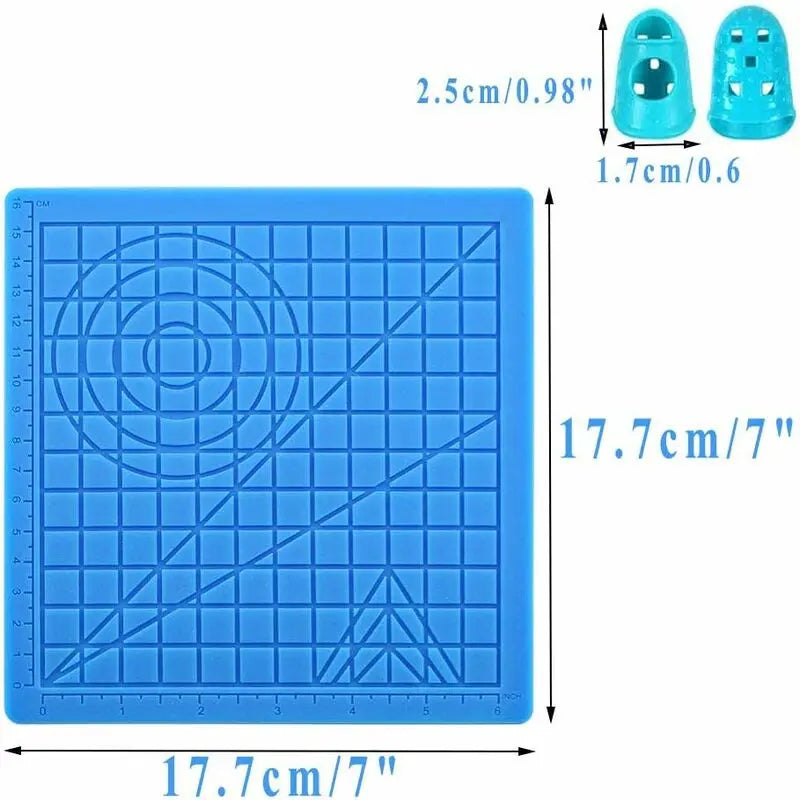 3D Printing Pen Mat, 3D Pen Silicone Mat With Multi-Shaped Base Art Craft And 2 Silicone Caps For Kids, Adults, Wholesale Hub
