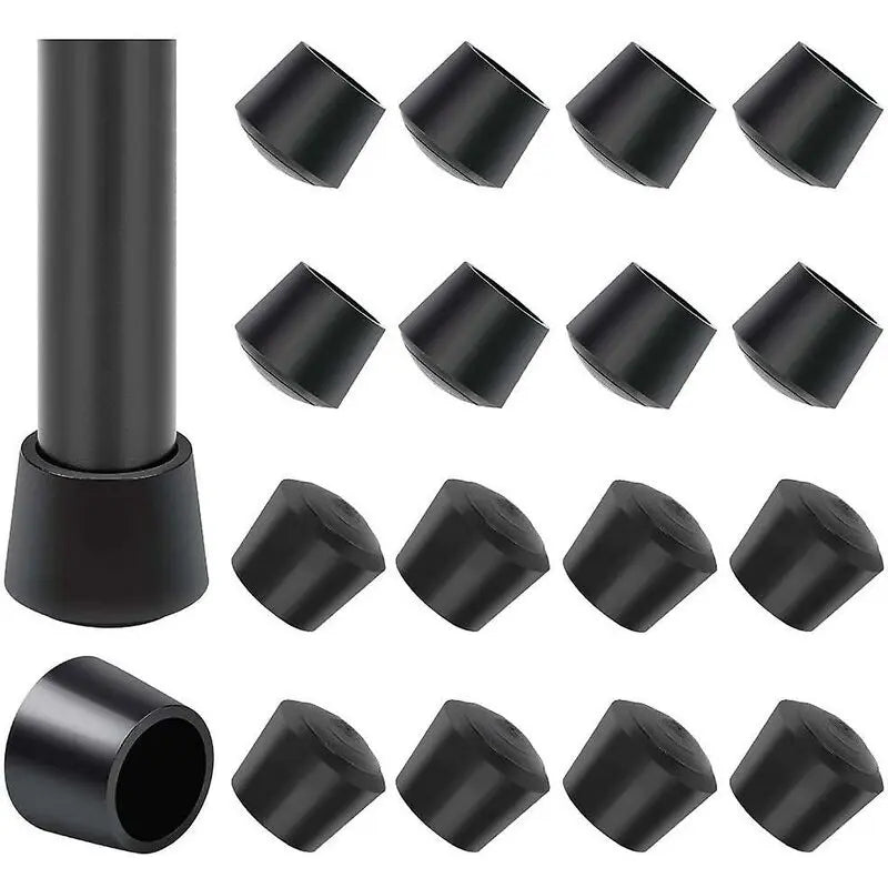 16 Pack Chair Leg Protectors, Chair Leg Caps Rubber Chair Leg Protection End Caps, Inner Diameter - 1 Inch / 25 Mm, Wholesale Hub