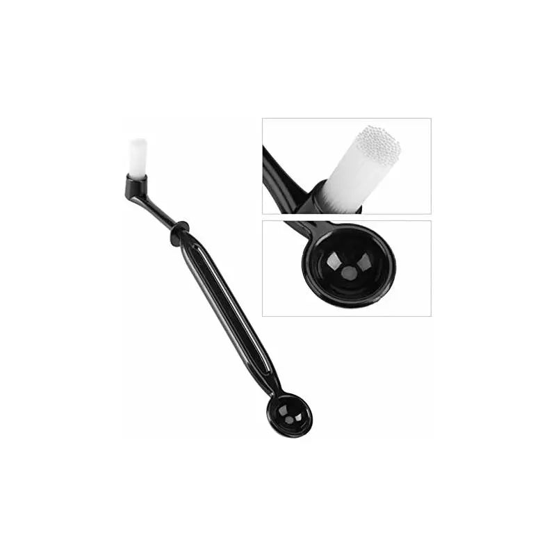 3 Pack Espresso Machine Accessories - Black Cleaning Brushes And Coffee Decorating Brush Wholesale Hub