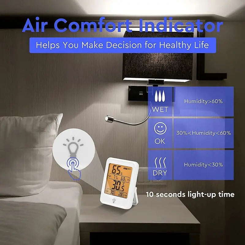 ROom Thermometer Digital Indoor Thermometer Hygrometer, Mini Temperature Monitor And Hygrometer For Home Office Air Wholesale Hub