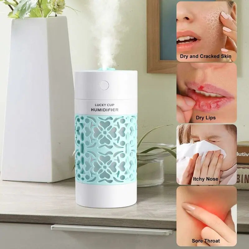 Baby Air Humidifier, 250Ml Mini Air Humidifier, Quiet Humidifier, Waterless Auto Shut-Off Function, Suitable For Wholesale Hub