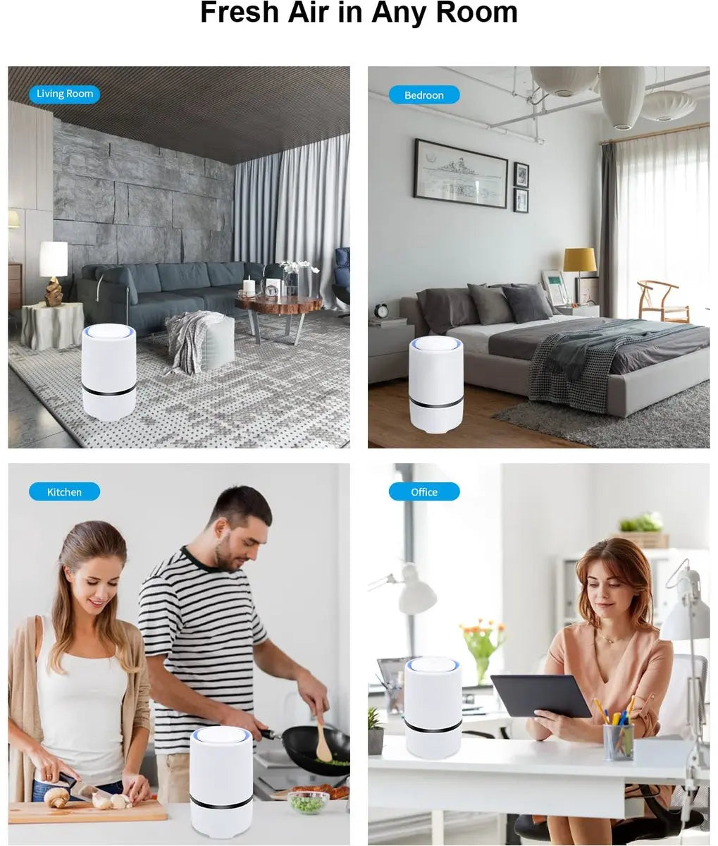 Air purifier - For living room, bedroom, office, and baby's room - Air quality indicator - Effective against dust mites, hay fever, allergies, and dust - Air purifiers - Air purifier Wholesale Hub