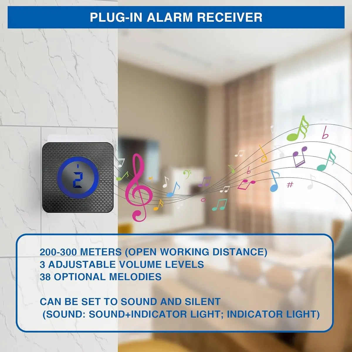 Driveway alarm - Entry detector - Solar driveway alarm - Motion detector - Wireless = Security - Wireless solar driveway alarm - Motion detector - Doorbell - DIY security system - (2 sensors and 1 doorbell) Wholesale Hub