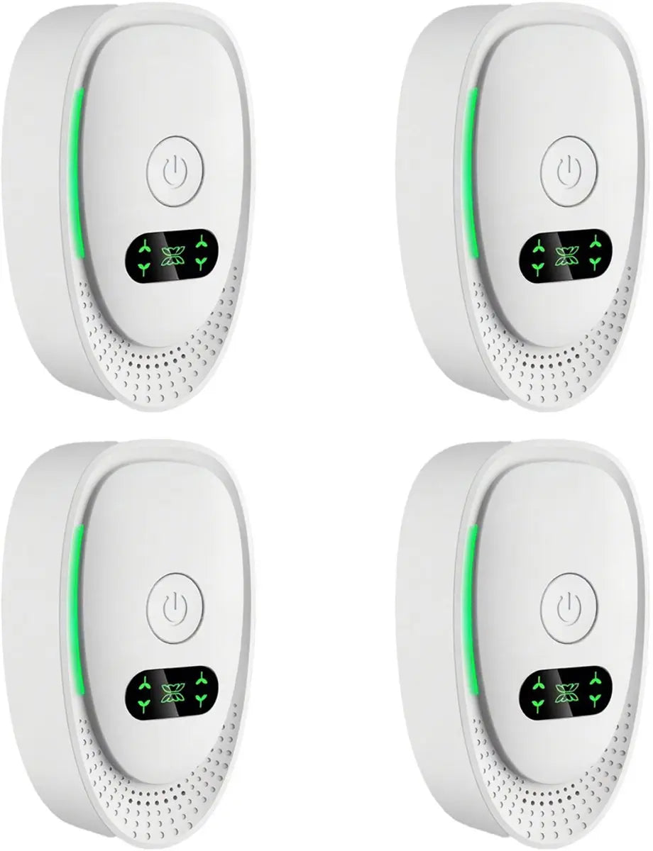 Plug-in Negative Ion Air Purifier (4-Pack) - Mini Portable Negative Ion Generator for Home, Quiet Deodorizer for Pets, Toilet, Office, Bedroom Wholesale Hub