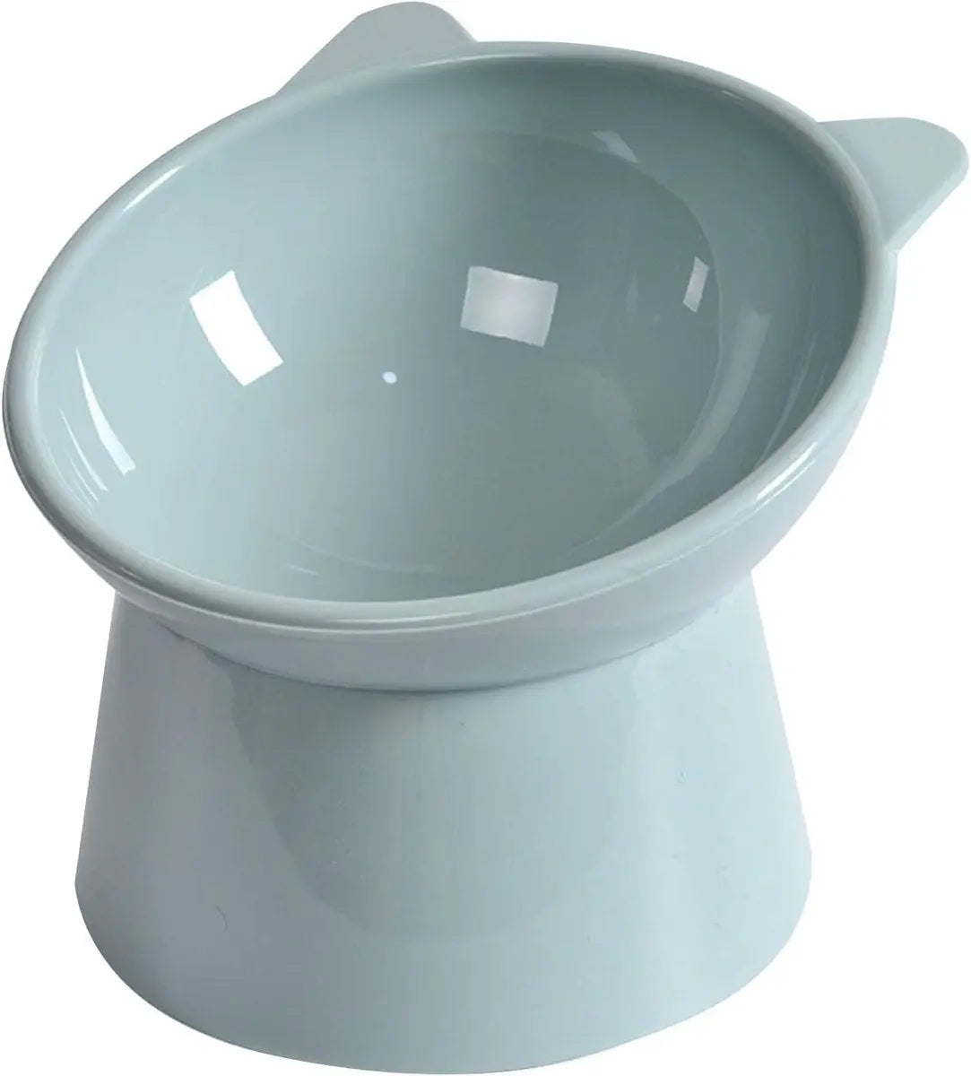Cat bowl - Feeders - Tilting bowl - Anti-vomiting - Angled design - Blue - Perfect for cats - Indoor use - Pet accessories - Blue Wholesale Hub