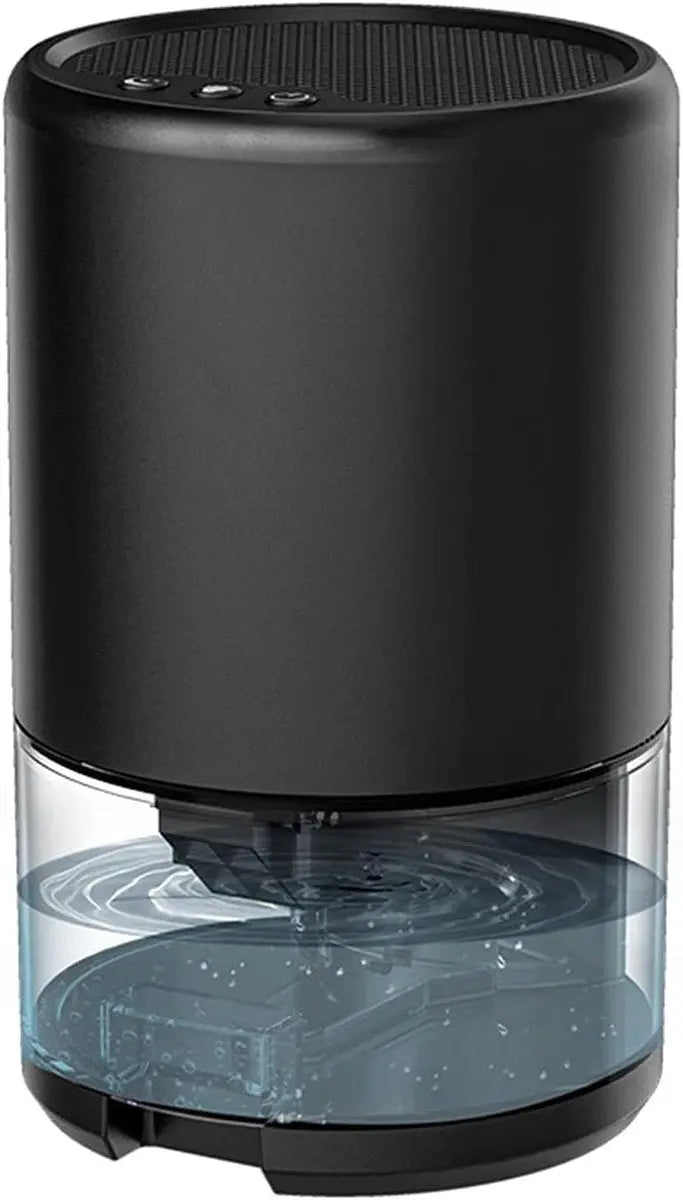 Dehumidifier - Air Dehumidifier - Small Dehumidifier - Smart Sleep Mode - Portable - Ultra Quiet - 3 L/h Dehumidifier - With 1 L Water Tank - Black Wholesale Hub