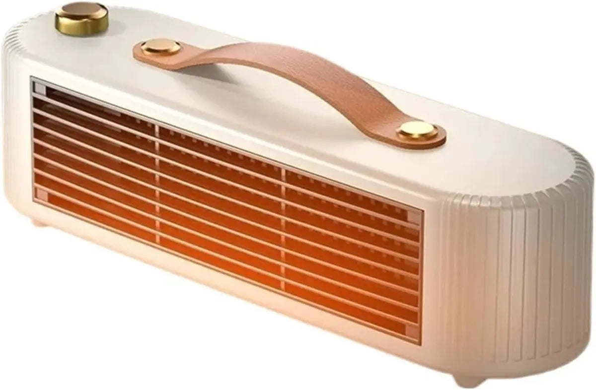 Auxiliary heater, small solar electric heater for home, office or workspace use (White) Wholesale Hub