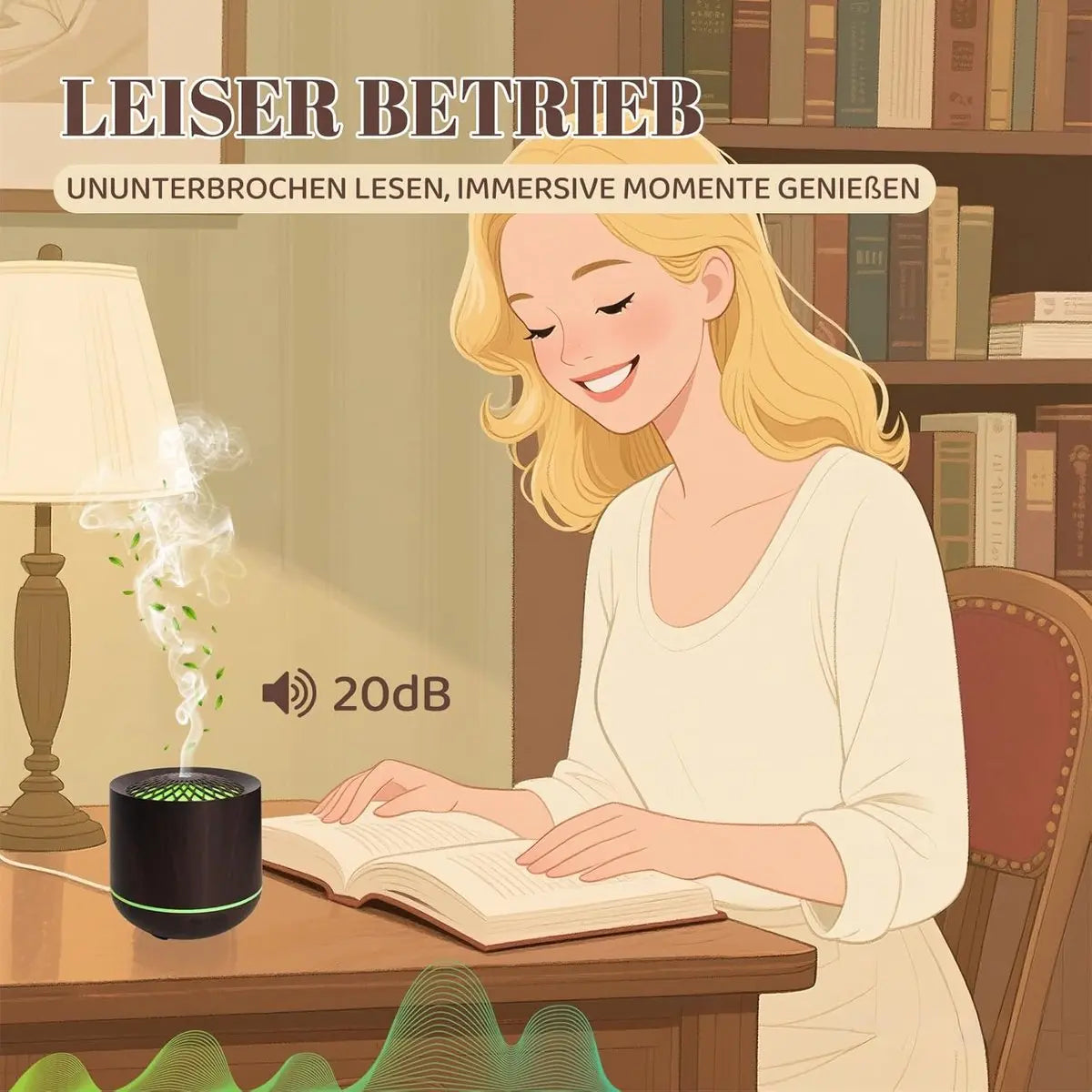 Humidifiers - Aromatherapy Humidifier - 300ml Diffuser - Air Humidifier - Room Humidifier - 7-Color LED - Light and Automatic Shut-Off - Essential Oil Diffuser for Home and Office (Dark) Wholesale Hub