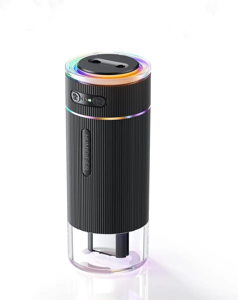 Humidifiers - Air humidifier - Bedroom humidifier - Mini desktop humidifier for travel, office, or children's room - Black Wholesale Hub