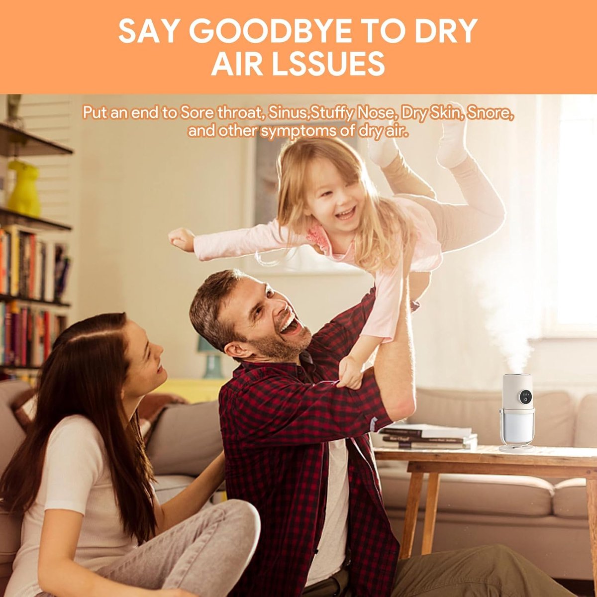 Humidifiers - Bedroom Humidifier - Cool Mist Humidifier - 280ml USB Desktop Humidifier with Night Light for Bedroom - Quiet Operation - Automatic Shut-Off - Timer Wholesale Hub