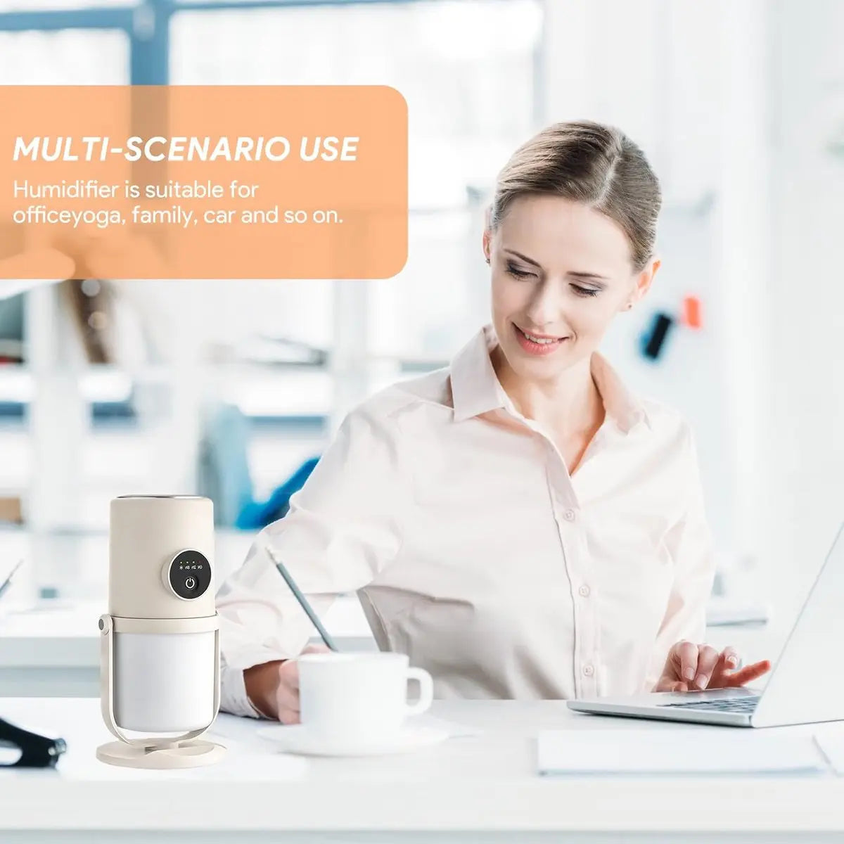 Humidifiers - Bedroom Humidifier - Cool Mist Humidifier - 280ml USB Desktop Humidifier with Night Light for Bedroom - Quiet Operation - Automatic Shut-Off - Timer Wholesale Hub