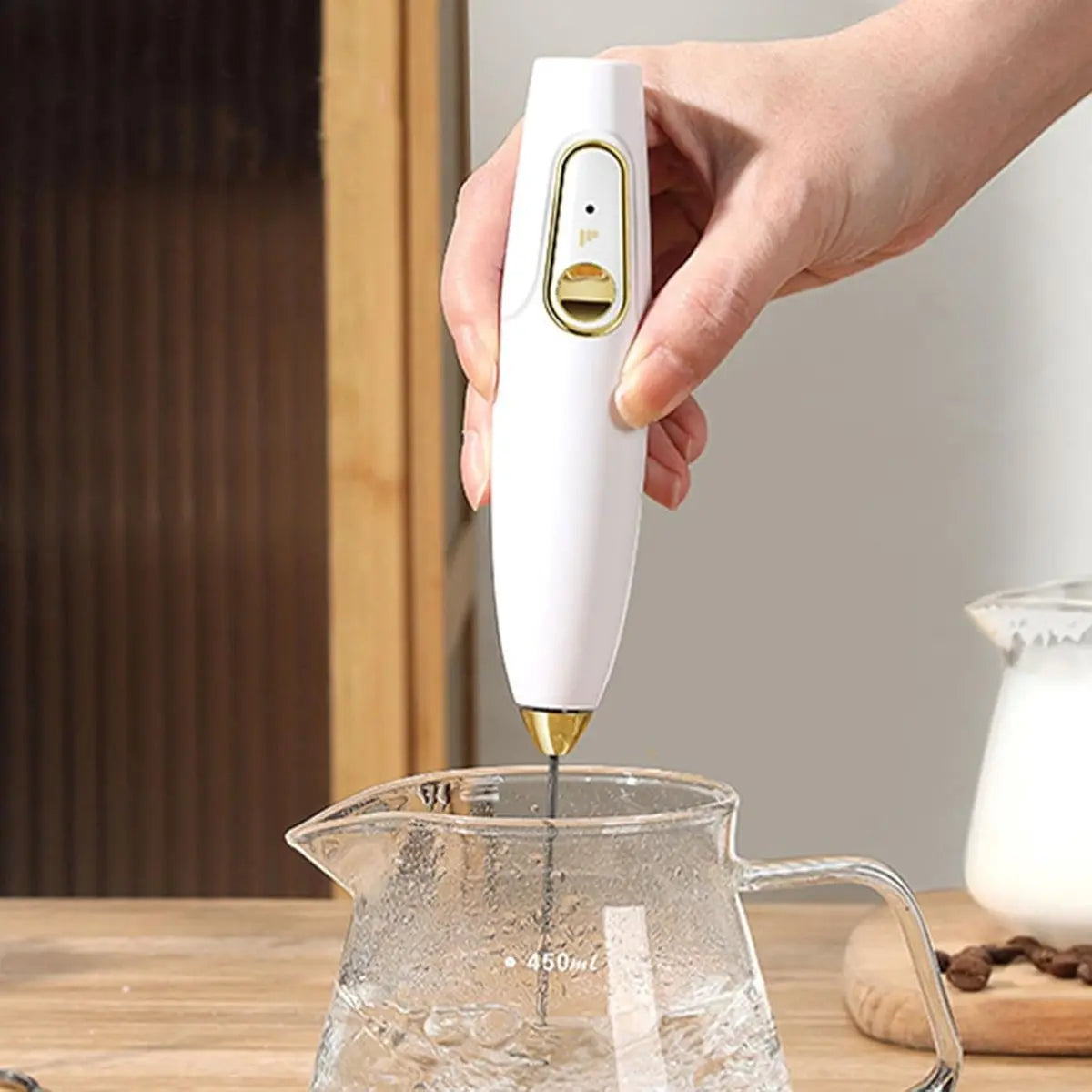 Milk Frother - Practical Kitchen Appliance - Milk Frother - Multifunctional Tool - Multifunctional Electric Mixer - Suitable for Outdoor and Indoor Use Wholesale Hub