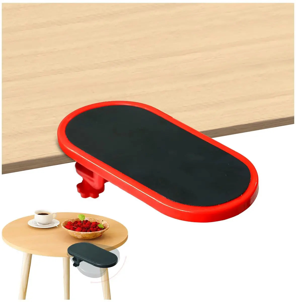Ergonomic desk with armrests - Wrist rest - Adjustable wrist rest for computer and laptop - Comfortable and universal - Shoulder and wrist relief - For home and office - Red Wholesale Hub