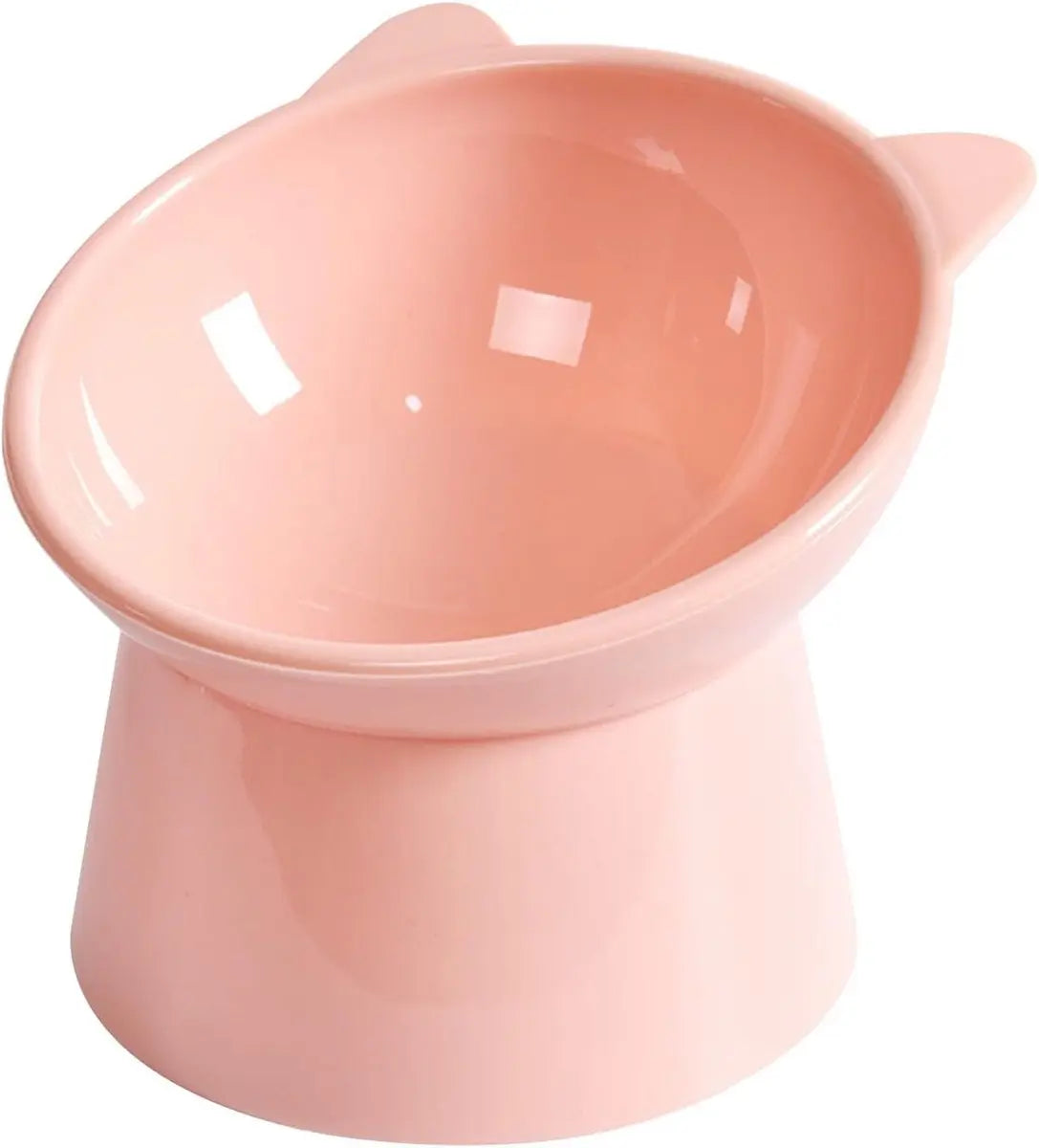 Cat bowl - Non-slip feeder - Tilting bowl - Anti-vomiting - Angled design - Blue - Perfect for cats - Indoor use - Pet accessories - Pink Wholesale Hub