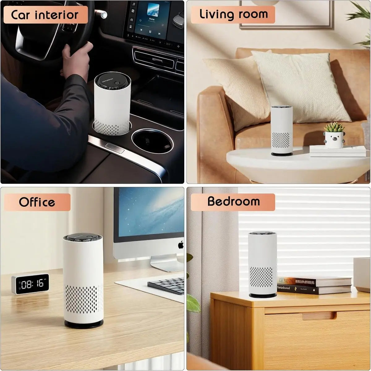 Air purifier - Negative ion air purifier - Air purifier for the home - Rooms up to 20 m² - Negative ion air purifier - Deodorizer - Ionizer - Wit Wholesale Hub