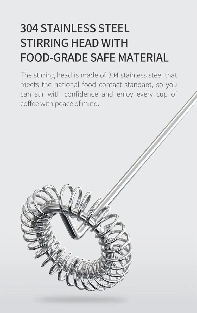 Milk frother - Milk frother - Electric milk frother - Milk frother with stand - Portable battery-operated milk frother - Manual milk frother with stand - Handheld frother for coffee blender - For lattes, cappuccinos, and coffee cream Wholesale Hub