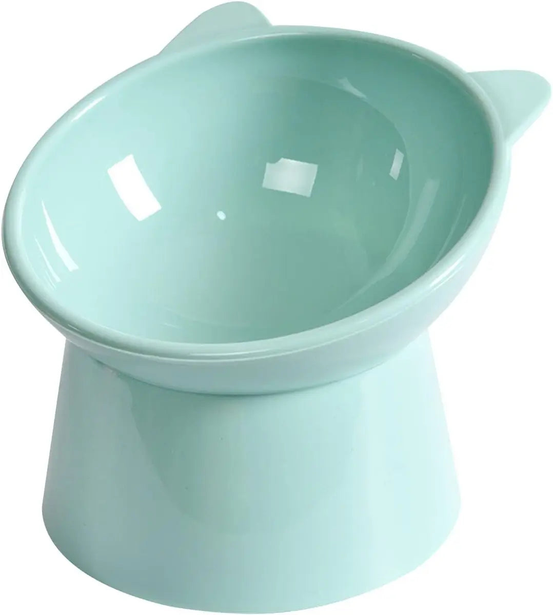 Cat bowl - Feeders - Tilting bowl - Anti-vomiting - Angled design - Blue - Perfect for cats - Indoor use - Pet accessories - Green Wholesale Hub