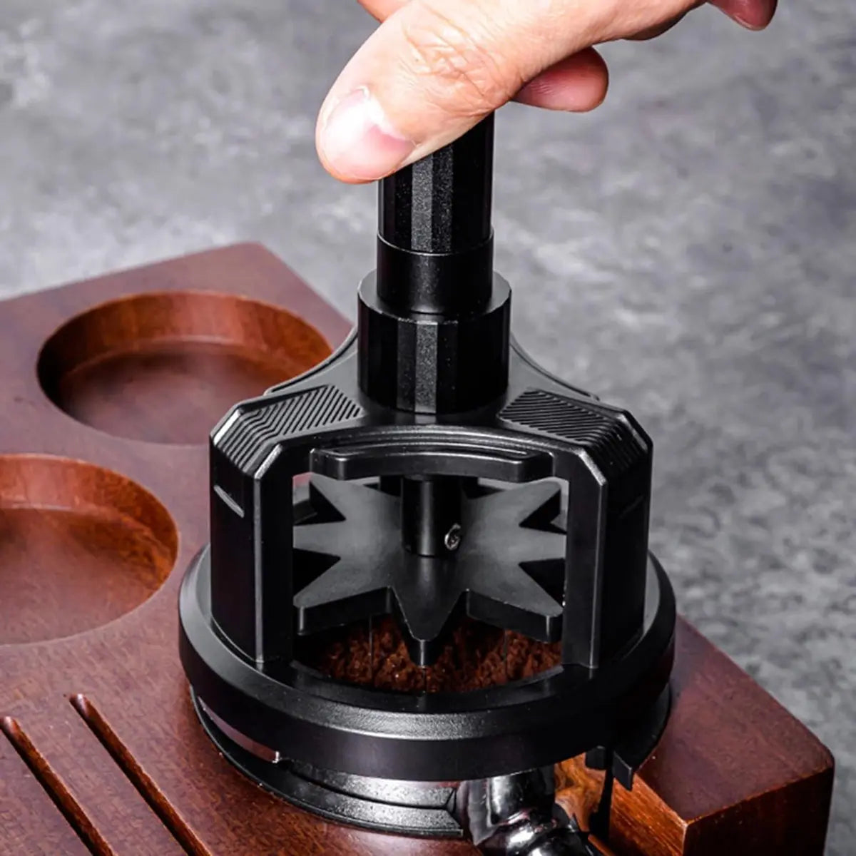 Manual coffee press - Magnetic coffee preparation tool - Coffee maker accessory - Non-slip prong mixer - Countertop - Workstation - Coffee preparation - Homemade coffee grounds cleaner - 58 mm coffee press Wholesale Hub