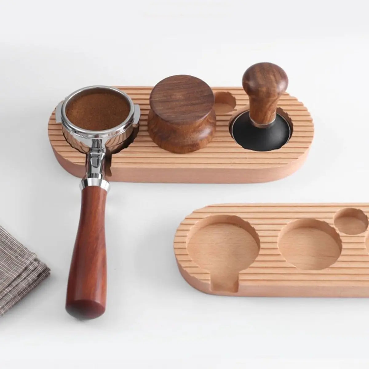 Espresso press holder - Espresso press holder - 58mm wooden coffee press holder - Espresso tools for kitchens, cafes and restaurants Wholesale Hub
