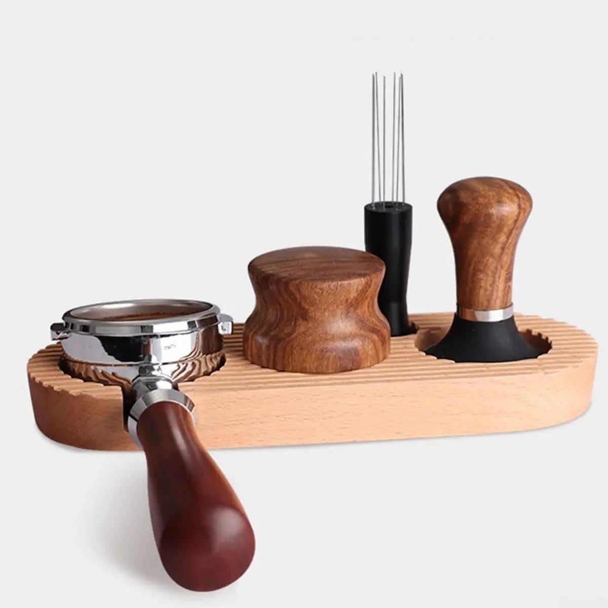 Espresso press holder - Espresso press holder - 58mm wooden coffee press holder - Espresso tools for kitchens, cafes and restaurants Wholesale Hub
