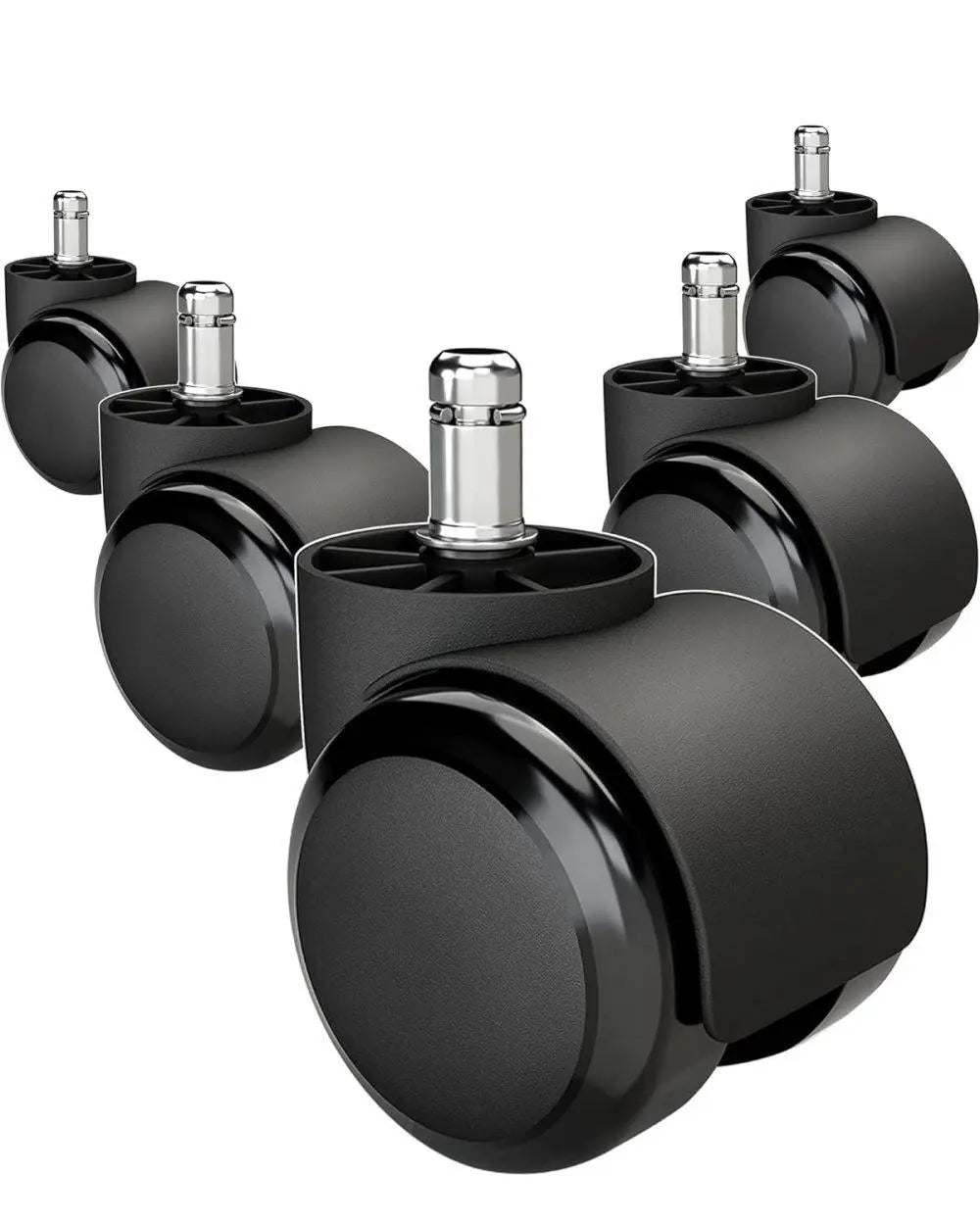 5-Pack Silent Office Chair Wheels, 11 mm Wholesale Hub