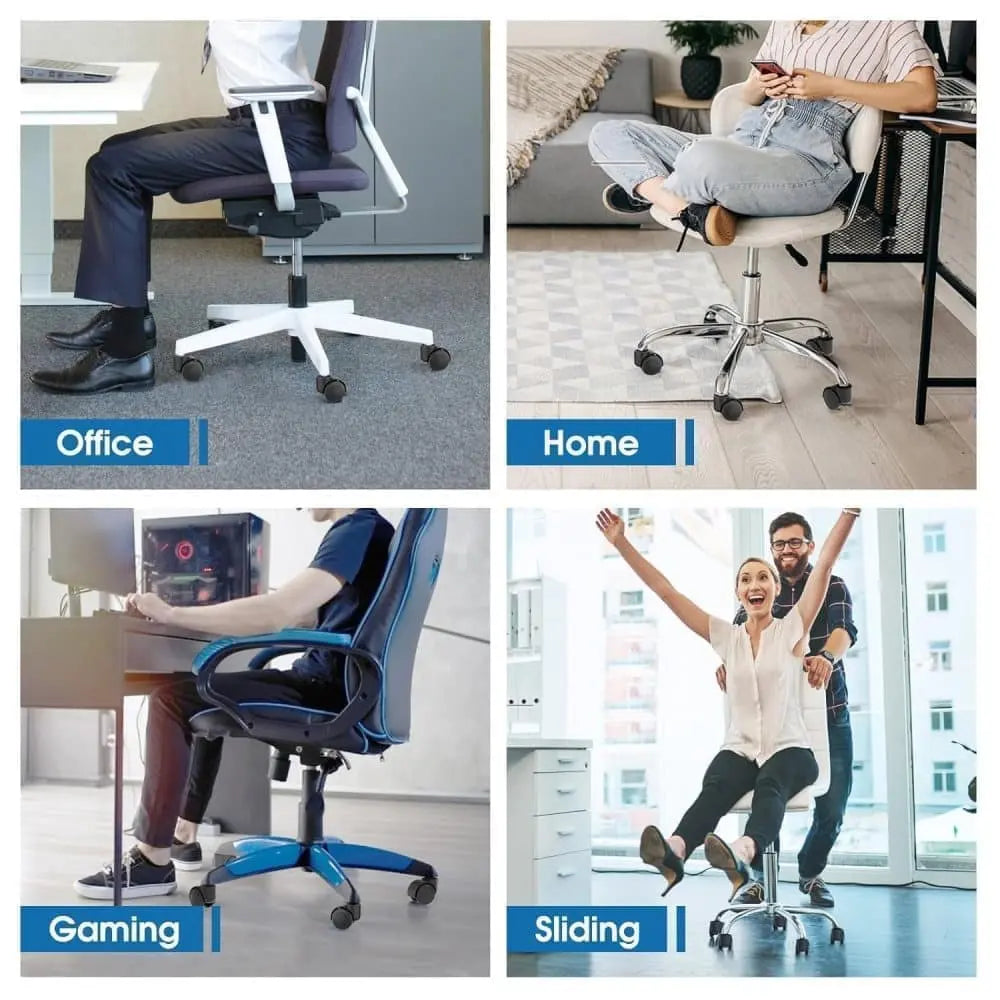 5-Pack Silent Office Chair Wheels, 11 mm Wholesale Hub