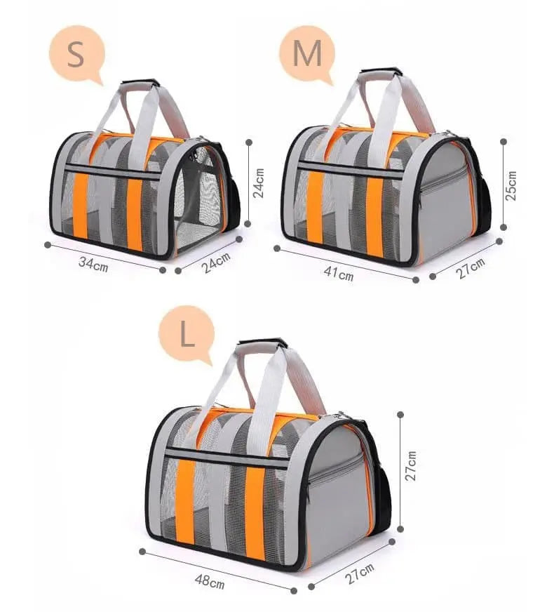1 Pack Foldable Pet Carrier Bag for Cats and Dogs, Soft Breathable Travel Bag, Black, S Wholesale Hub