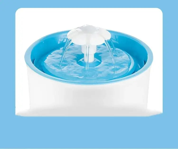 1.6L Round Pet Water Fountain for Cats and Dogs, Orange Wholesale Hub