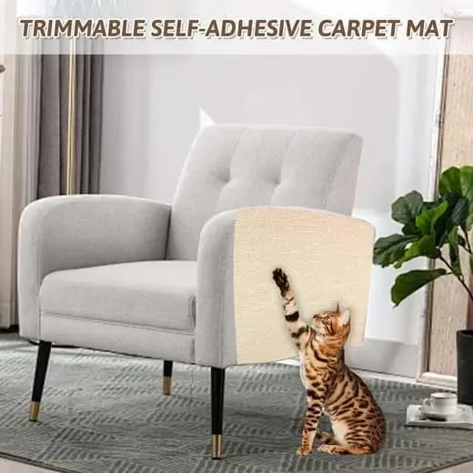 Self-adhesive cat scratching board wall and sofa protector DIY corner mat for cats, 40cm x 200cm, compatible with Wood Wholesale Hub
