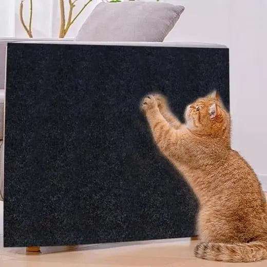 1 Pack Self-Adhesive Cat Scratching Board Wall Protector for Cats, DIY Corner Mat, 40cm x 200cm, Black Wholesale Hub