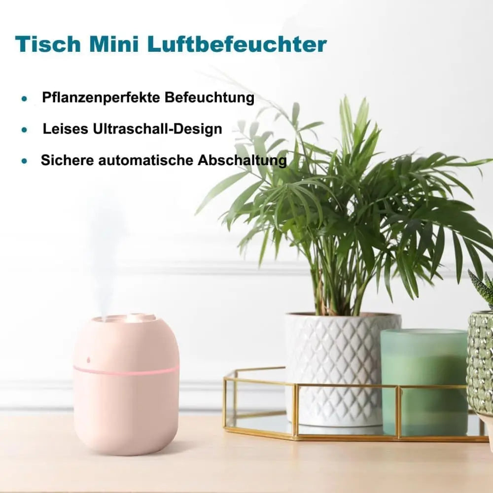 Portable Mini Humidifier 0.22L with USB, Automatic Shutoff, 2 Spray Modes for Bedroom Office and Car, White Wholesale Hub