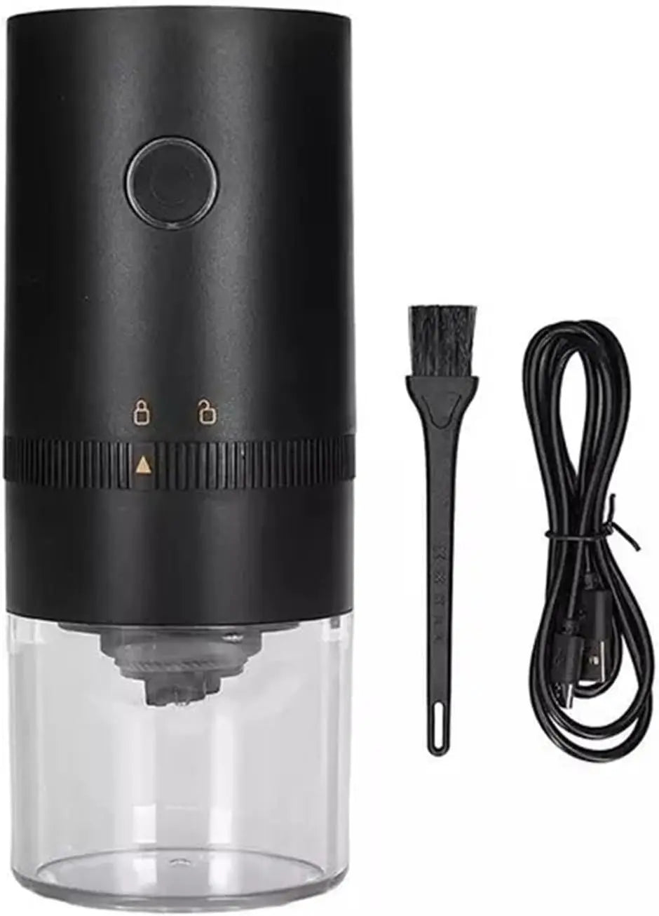 Portable USB Coffee Grinder for Espresso Automatic Grinding Travel Home and Camping, Black Wholesale Hub