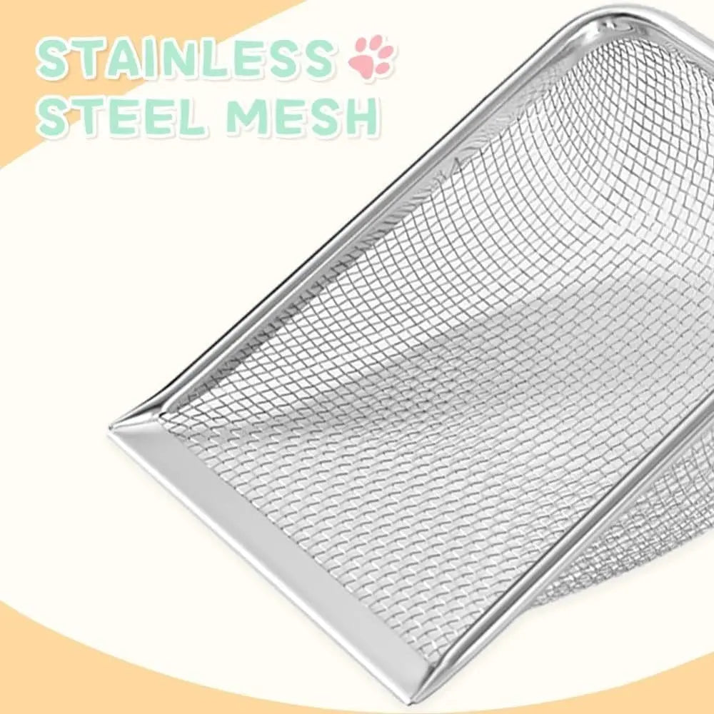 Stainless Steel Cat Litter Scoop, 5.0MM, Robust and Durable, Easy to Clean for Litter Box Wholesale Hub