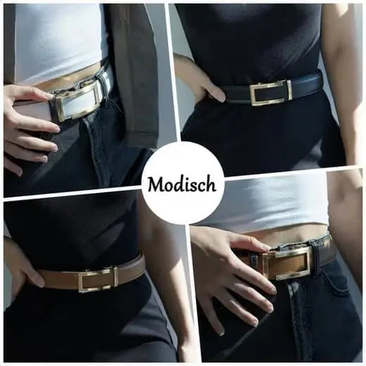 1 Leather Belt, Unisex Adjustable Buckle, Brown, 3.5 cm, 115/125 cm Wholesale Hub