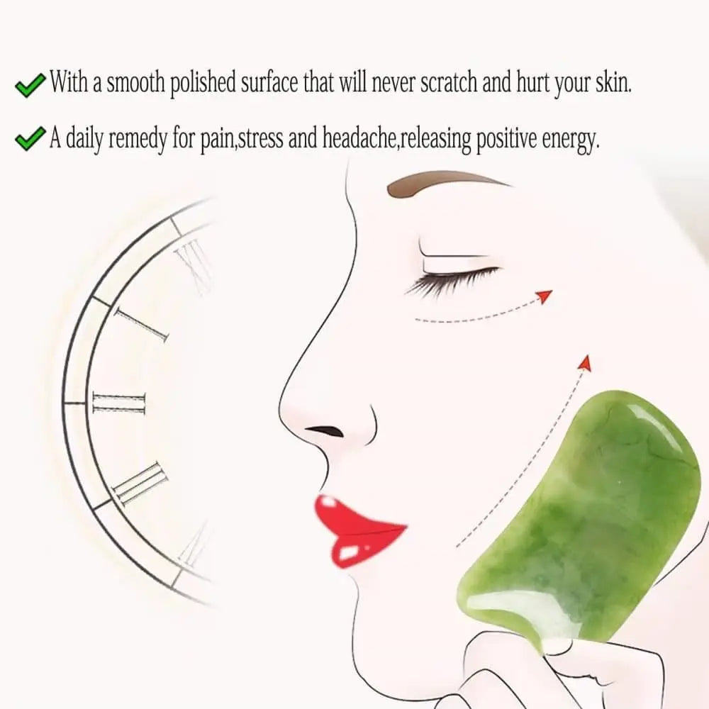 7-piece Gua Sha Set, Resin Facial and Body Massage Tool for Face Legs Back, Green Wholesale Hub