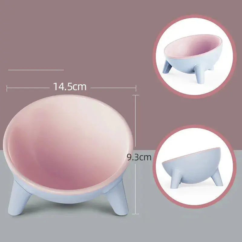 Cat and Dog Non-Breakable Bowl With Stand, Durable, Heat Resistant - Moff green Wholesale Hub