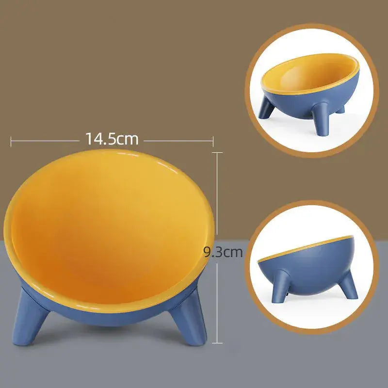 Cat and Dog Non-Breakable Bowl With Stand, Durable, Heat Resistant - Rock Yellow Wholesale Hub