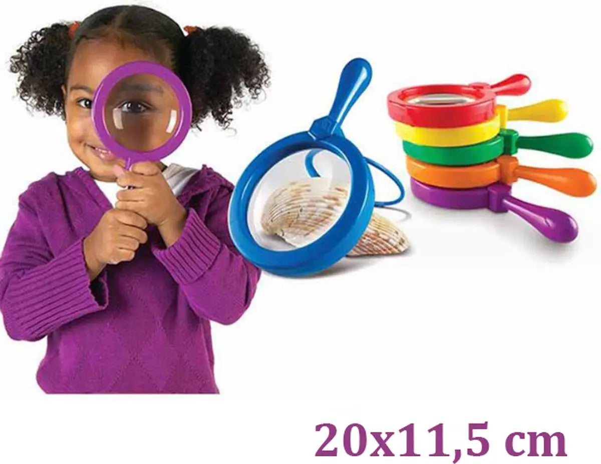 Magnifying Glass for Children | Reading Magnifier | Magnifying Glass | Insect Magnifier | Magnifying Glass | With Stand | 2X Magnification | Purple Wholesale Hub