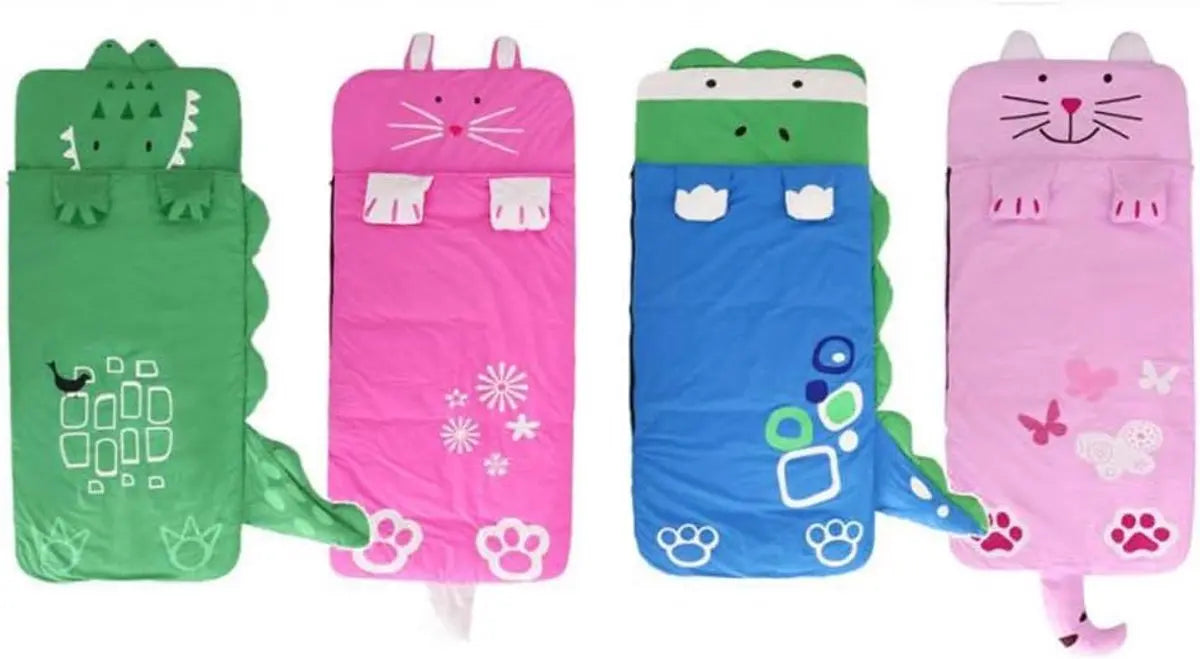 Children's Sleeping Bag 160x60cm – Cartoons, soft warm, pink Wholesale Hub