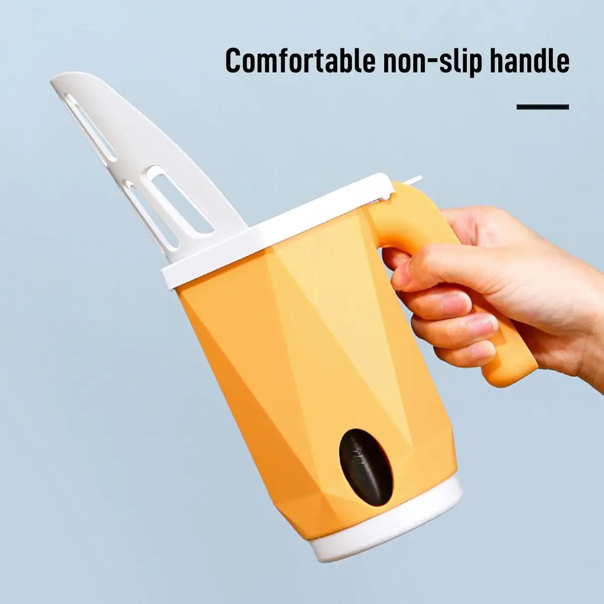 Cat Litter Scoop - Cat Litter Scoop with Collection Bin - Innovative Cat Litter Scoop Set with Waste Bin - Removable Scoop Holder - Large Capacity & Foldable (Yellow) Wholesale Hub