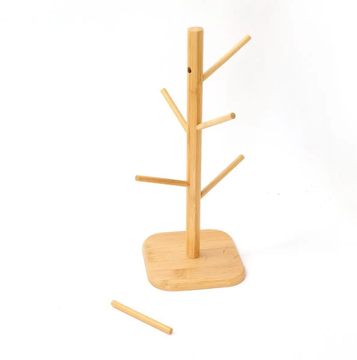 Bamboo Coffee Cup Tree - 6 Hooks - Space-saving - Stable - For Kitchen Table or Coffee Bar Wholesale Hub