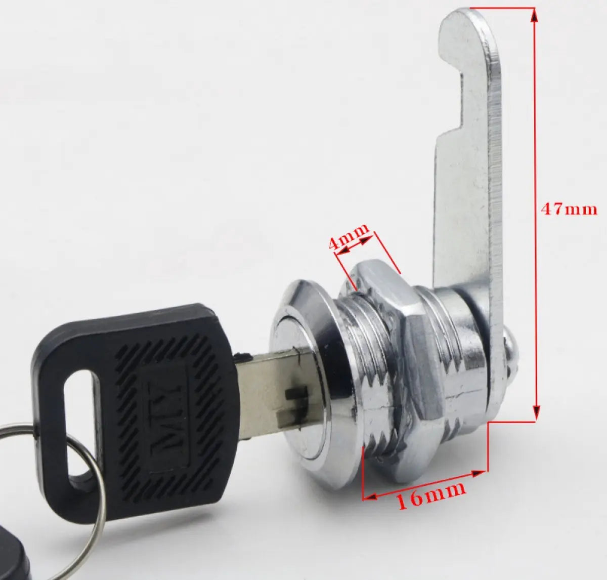 Tilt Lock - 10 Pieces - Locker Lock - Letterbox Lock - 16 mm - Includes 20 Keys - Furniture Lock - Drawer Lock - Small Lock with Keys - Sturdy Letterbox Lock - Protect Your Privacy - 10-Piece Value Set Wholesale Hub